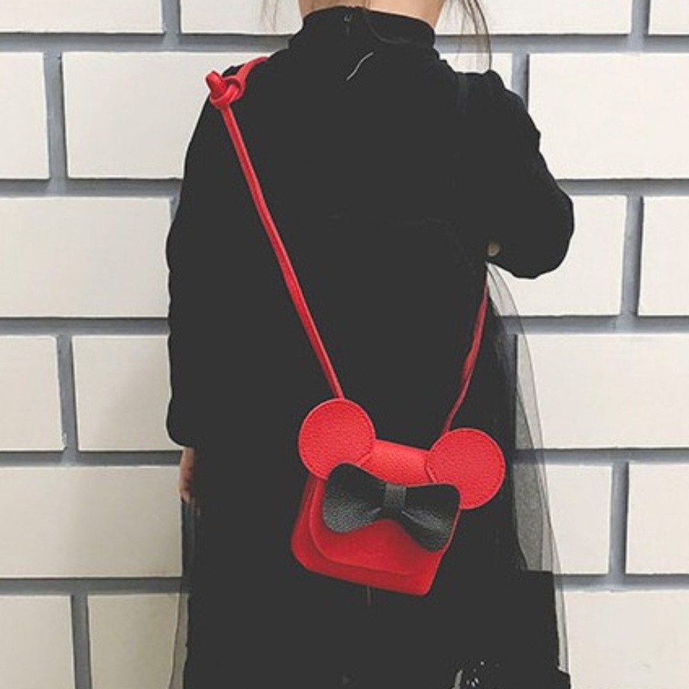 HP❤️New! Mickey Mouse Bow Knot Kids Crossbody Bag